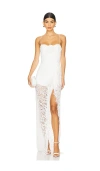 Lovers & Friends Daniela Gown In 白色