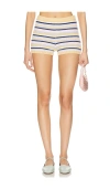 Lovers & Friends Donna Knit Short In Tan & Pink Multi