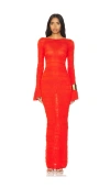 Lovers & Friends Dorit Maxi Dress In 红色