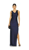 Lovers & Friends Effie Gown In Navy