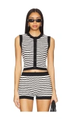 Lovers & Friends Elery Vest In Black,white