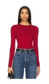 Lovers & Friends Emberly Knit Top In Red