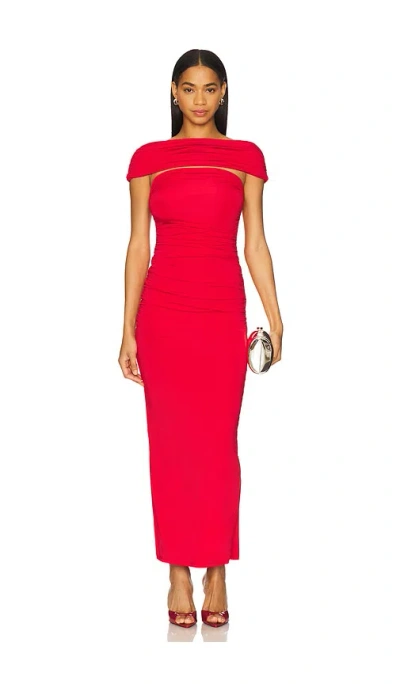 Lovers & Friends Emmi Maxi Dress In 西瓜红