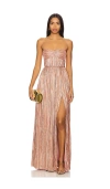 Lovers & Friends Emmy Gown In 玫瑰金