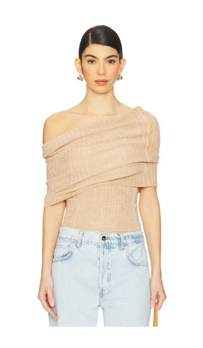 Lovers & Friends Gerda Off The Shoulder Top In Oat