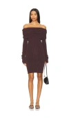 Lovers & Friends Jaycee Sweater Dress In Chocolate