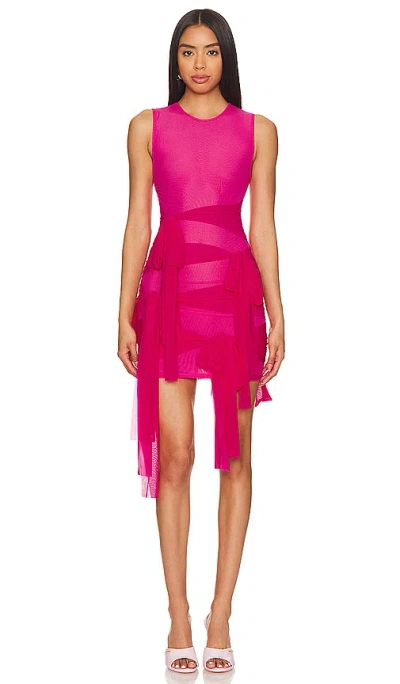 Lovers & Friends Jayleen Mini Dress In Fuchsia