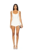 Lovers & Friends Josephine Romper In 白色
