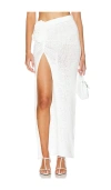 Lovers & Friends Joya Rosette Skirt In Ivory