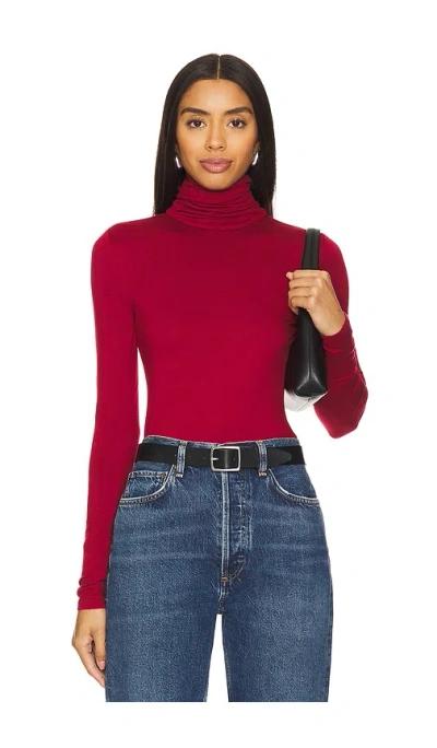 Lovers & Friends Katie Turtleneck In Dark Red