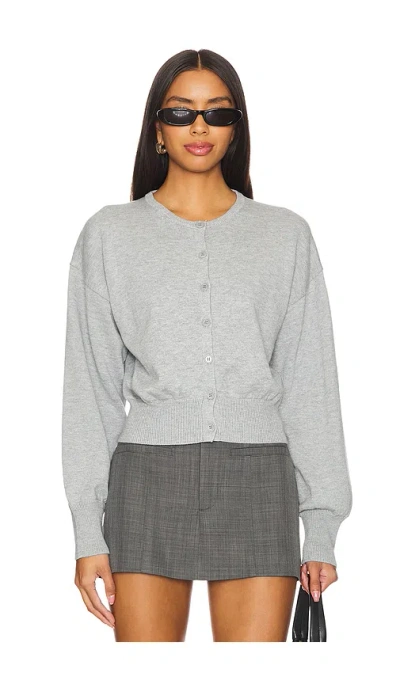 Lovers & Friends Kehlani Knit Cardigan In 麻灰色