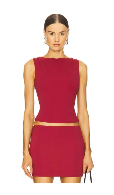 Lovers & Friends Lainey Top In Burgundy