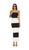 Lovers & Friends Ludo Maxi Dress In 黑色 & 褐色