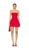Lovers & Friends Mac Mini Dress In 红色