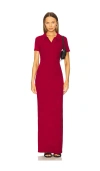 Lovers & Friends Margo Polo Maxi Dress In Burgundy