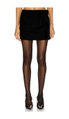 Lovers & Friends X Emma Rose Morgan Velvet Mini Skirt In 블랙