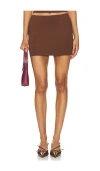 Lovers & Friends Morgan Mini Skirt In 브라운