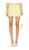 Lovers & Friends Morgan Mini Skirt In 浅黄色