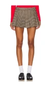 Lovers & Friends Nicki Skort In Brown