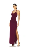 Lovers & Friends Payton Gown In 酒红色