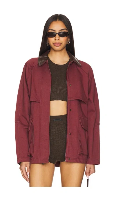 Lovers & Friends Peyton Jacket In 深红色