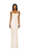 Lovers & Friends Rachel Gown In 뉴트럴