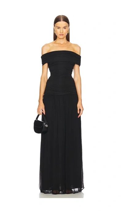 Lovers & Friends Remy Gown In Black