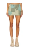 Lovers & Friends Roma Mini Skirt In Slate