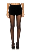 Lovers & Friends Savannah Velvet Short In Black