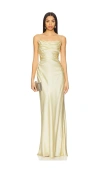 Lovers & Friends Scout Gown In 婴儿黄