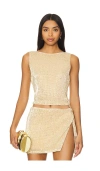 Shop Lovers & Friends Selma Top In Metallic Gold