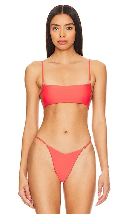 Lovers & Friends Shine Like The Sun Top In Hot Coral