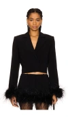 Lovers & Friends Sophie Cropped Blazer In Black