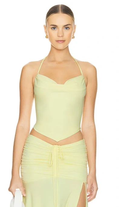 Lovers & Friends Surya Top In Soft Yellow