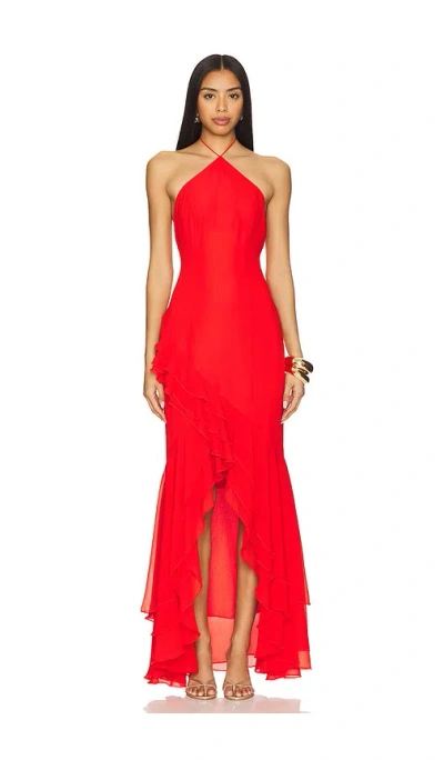 Lovers & Friends Tanya Gown In 红色