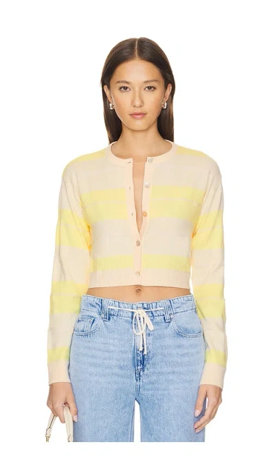 Lovers & Friends Tiago Cardigan In Yellow Multi