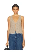 Lovers & Friends Timo Vest In 灰褐色