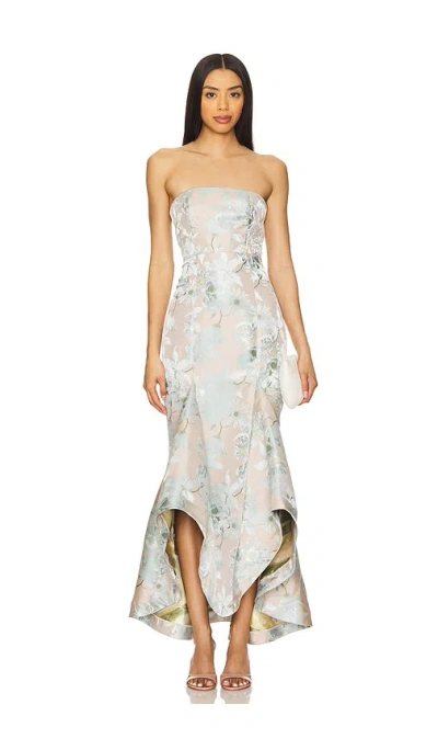 Lovers & Friends Urgonia Gown In Blush And Blue