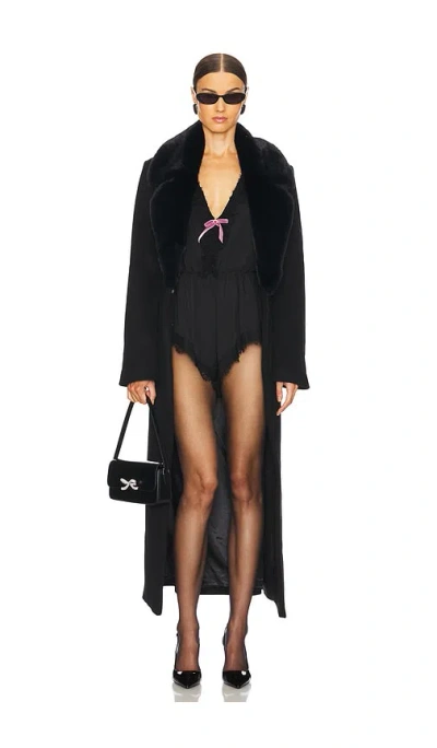Lovers & Friends Wainscott Coat In Black