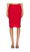 Lovers & Friends X Ella Rose Mischa Midi Skirt In Red