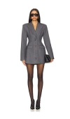 Shop Lovers & Friends X Emily Gemma Adee Blazer Dress In Grey