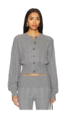 Lovers & Friends X Emily Gemma Bessie Cardigan In 그레이