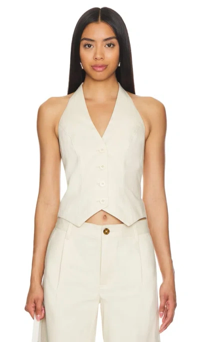 Lovers & Friends X Maggie Macdonald Miranda Vest In 奶油色