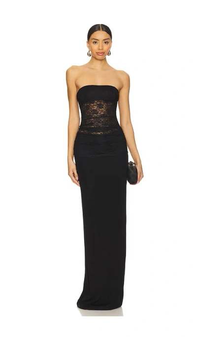 Lovers & Friends Zahra Gown In Black