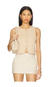 Lovers & Friends Zinnia Vest In Beige
