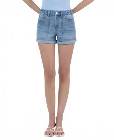 Lovervet Double Cuffed Denim Shorts In Desirable In Multi