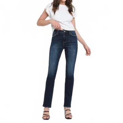 Lovervet Felice Straight Leg Faded Denim In Day Dream In Multi