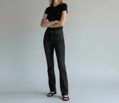 Lovervet High Rise Boot Cut Jeans In Black