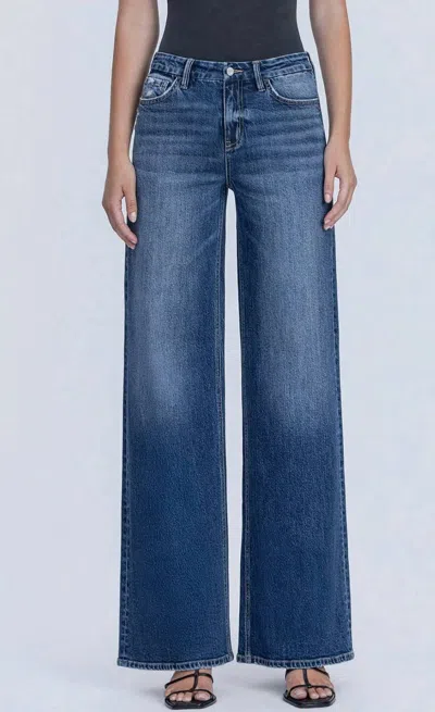 Lovervet High Rise Canyon Spirit Denim Jeans In Dark Wash In Blue