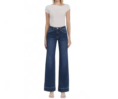Lovervet High Rise Trouser Jeans In Dominated In Blue